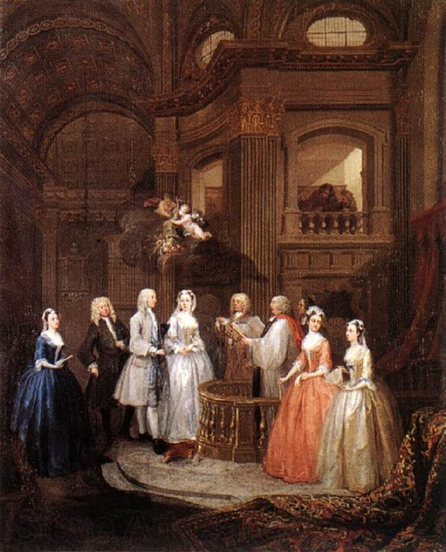 HOGARTH, William The Marriage of Stephen Beckingham and Mary Cox f Spain oil painting art